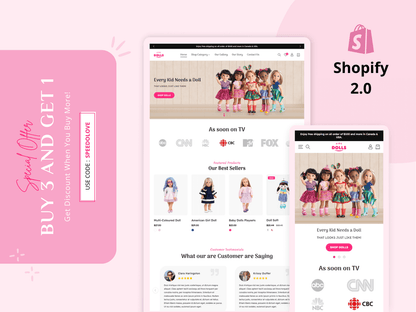 DOLLS - Best Shopify Toy Store | Shopify 2.0 Theme