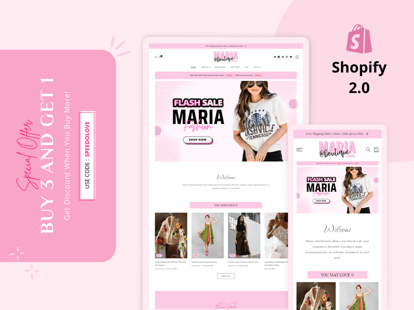 Luxury Women's Apparel Theme