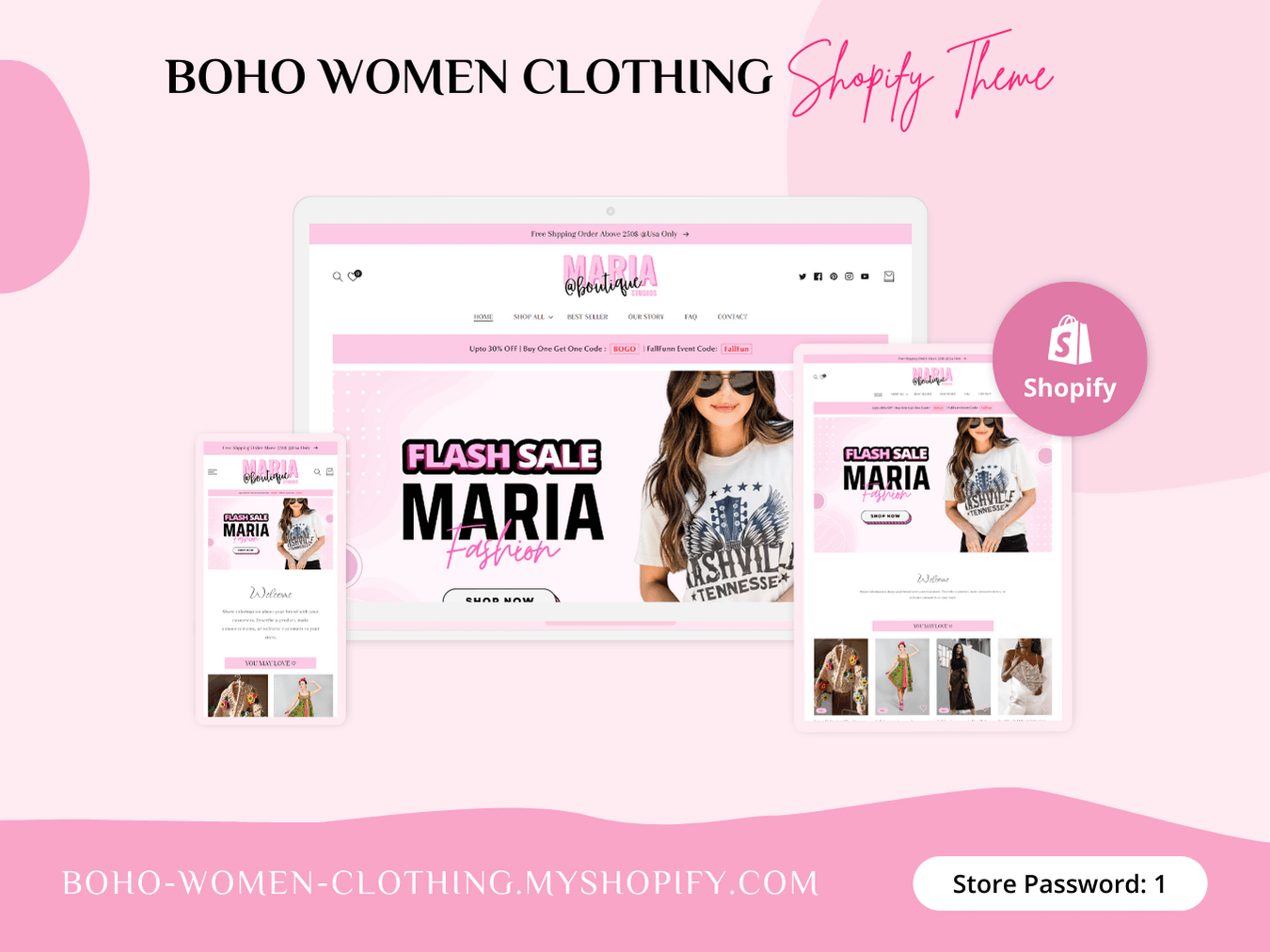 The MARIA boutique - Best Fashion For Women's | Shopify 2.0 Theme