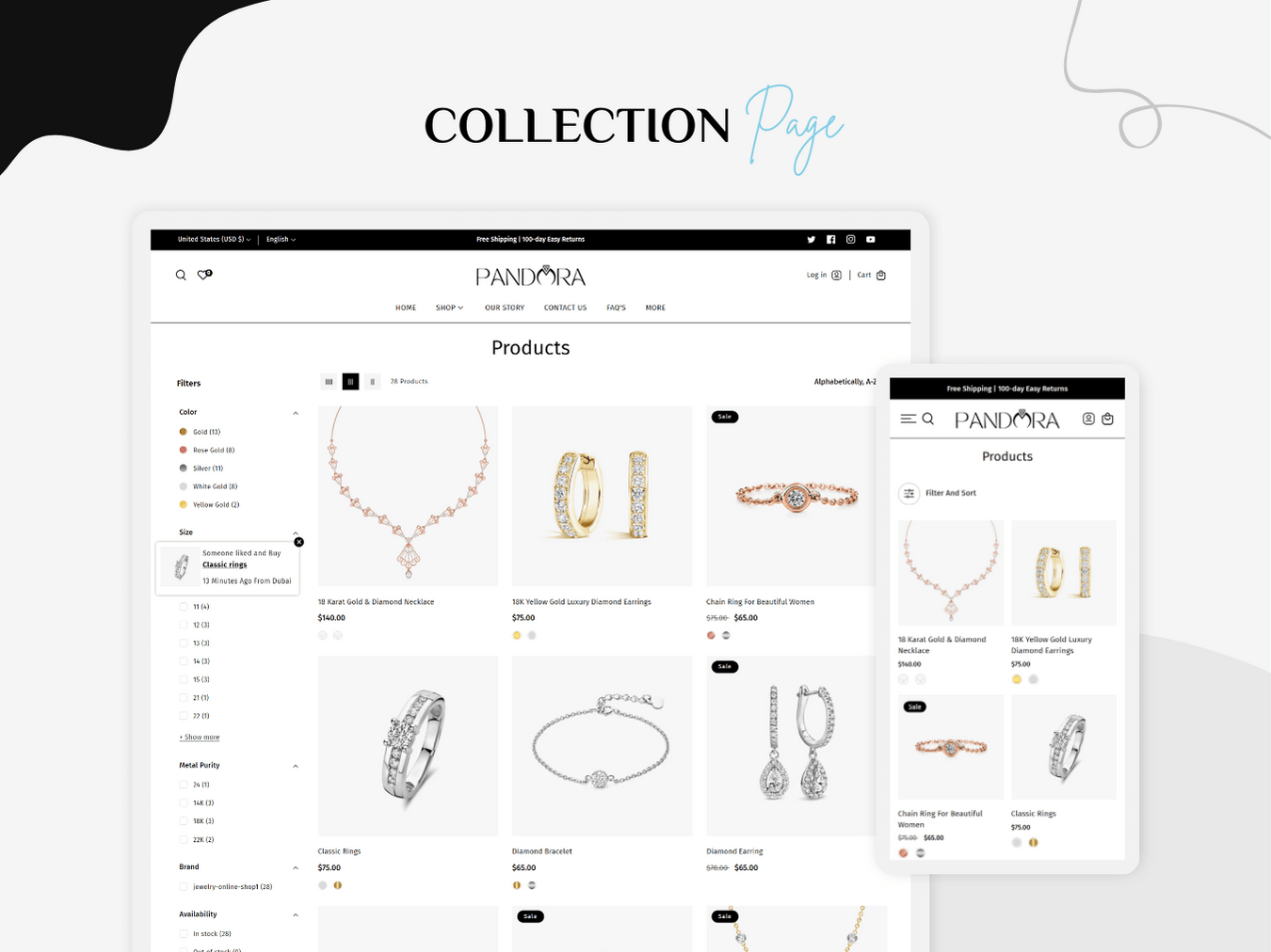 GEMORA - Best Shopify Themes For Jewelry | Shopify 2.0 Theme