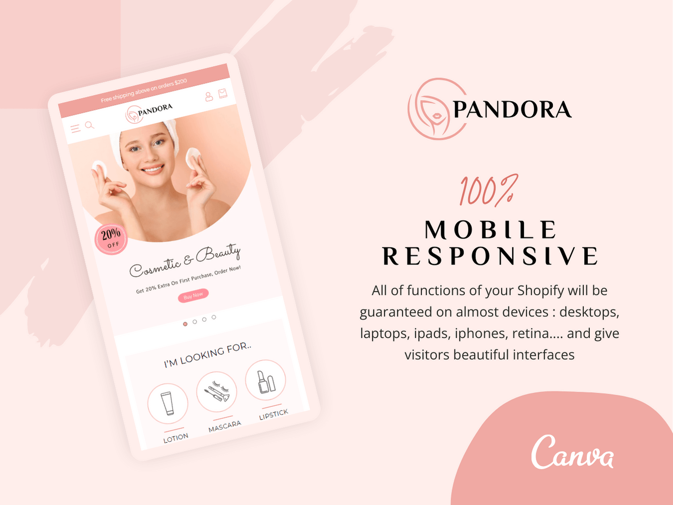 Customizable Shopify Cosmetics Theme