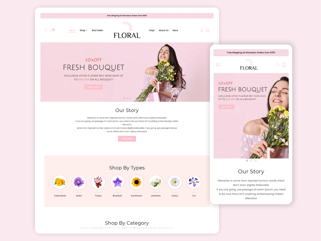 e commerce flower shop