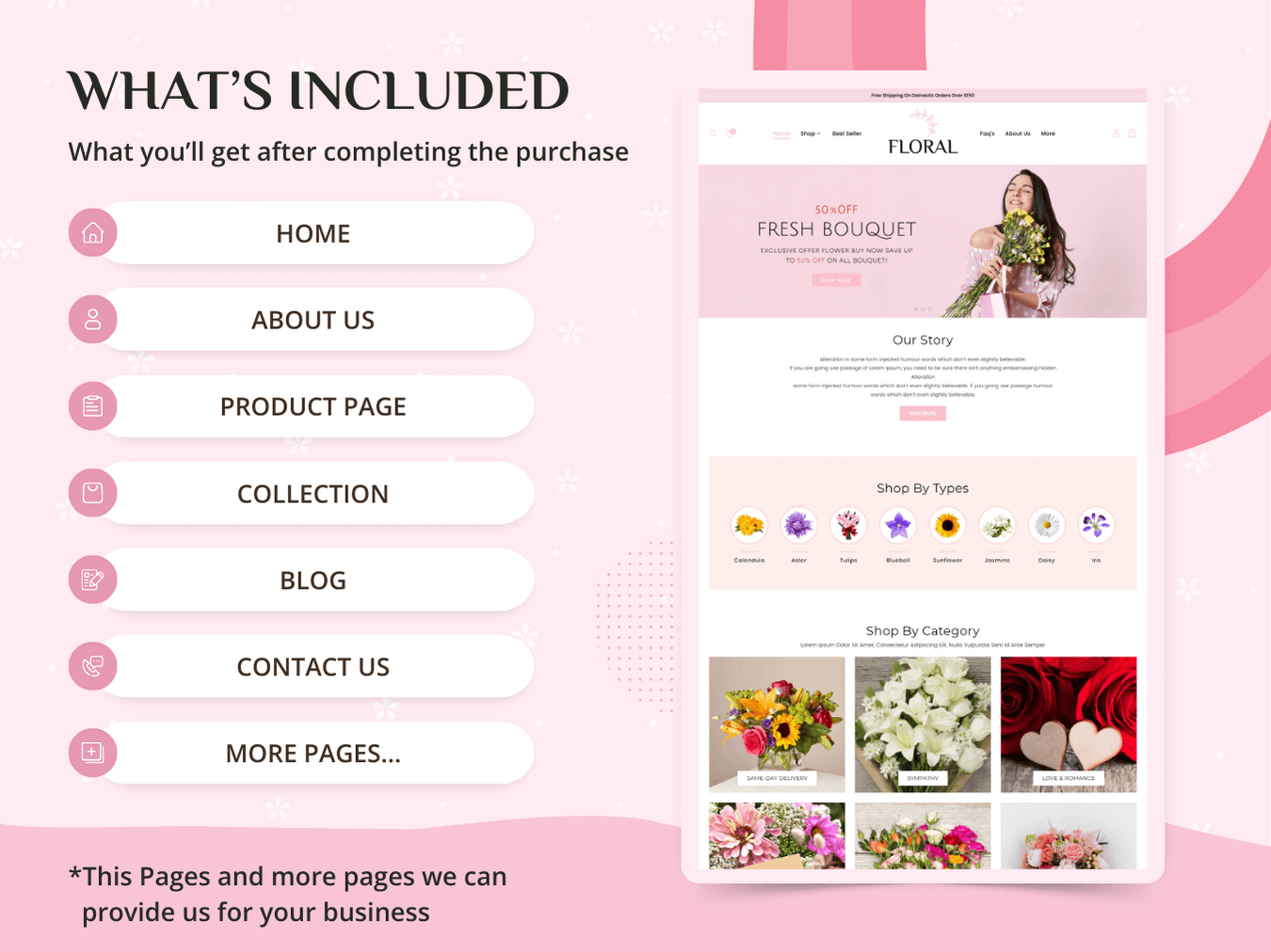 flower shop theme