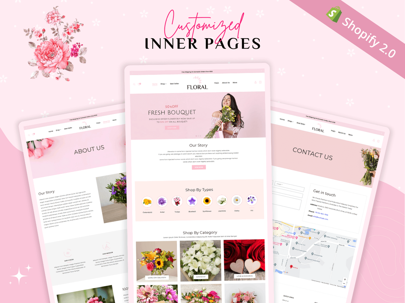 shopify flower shop theme