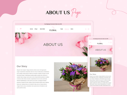FLORAL - Premium Shopify Flower Theme |  Shopify 2.0 Theme