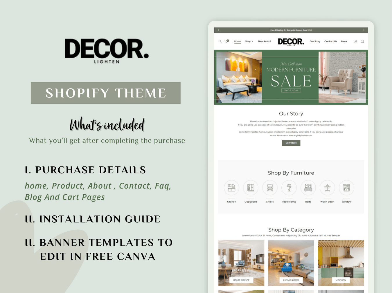 Furniture Website Theme