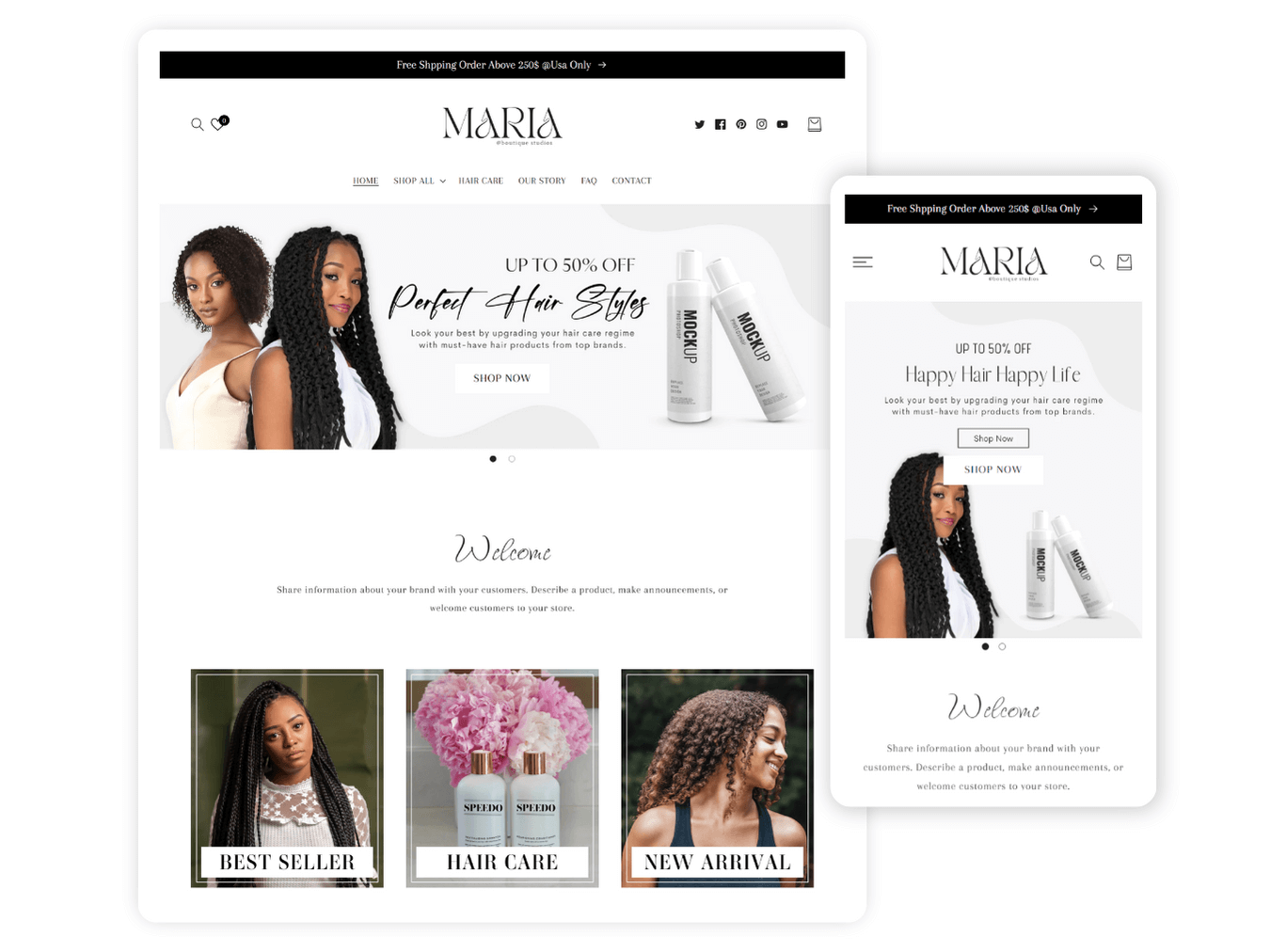 Shopify For Hair Salon
