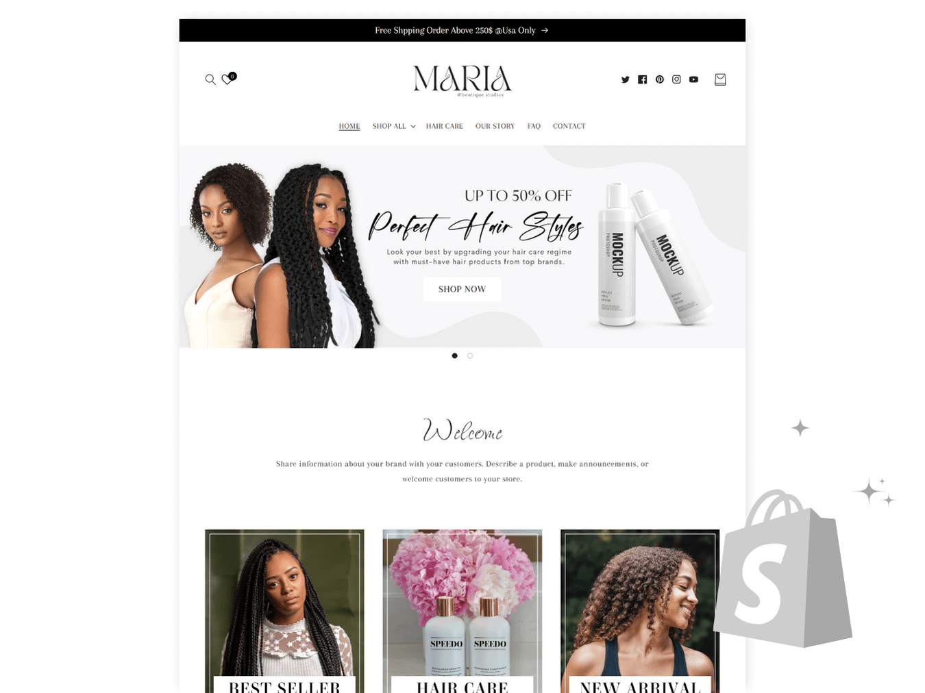Shopify Hair Salon Theme