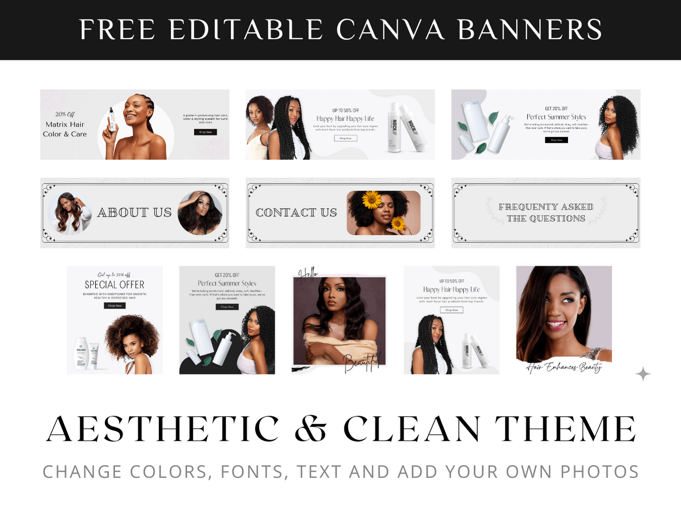 Elegant Hair Salon Layouts