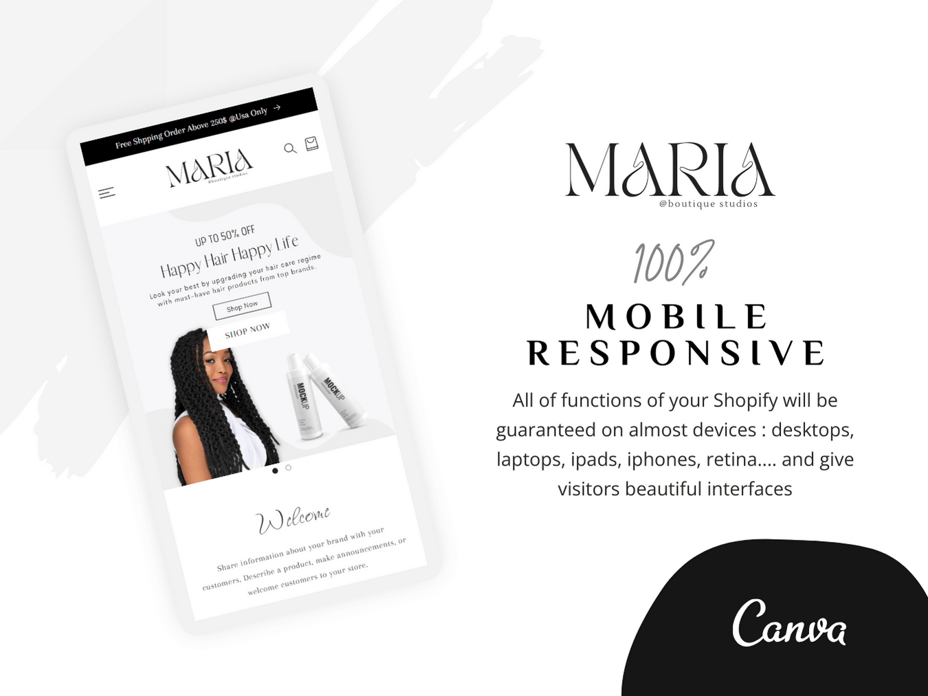 Shopify Hair Salon Template