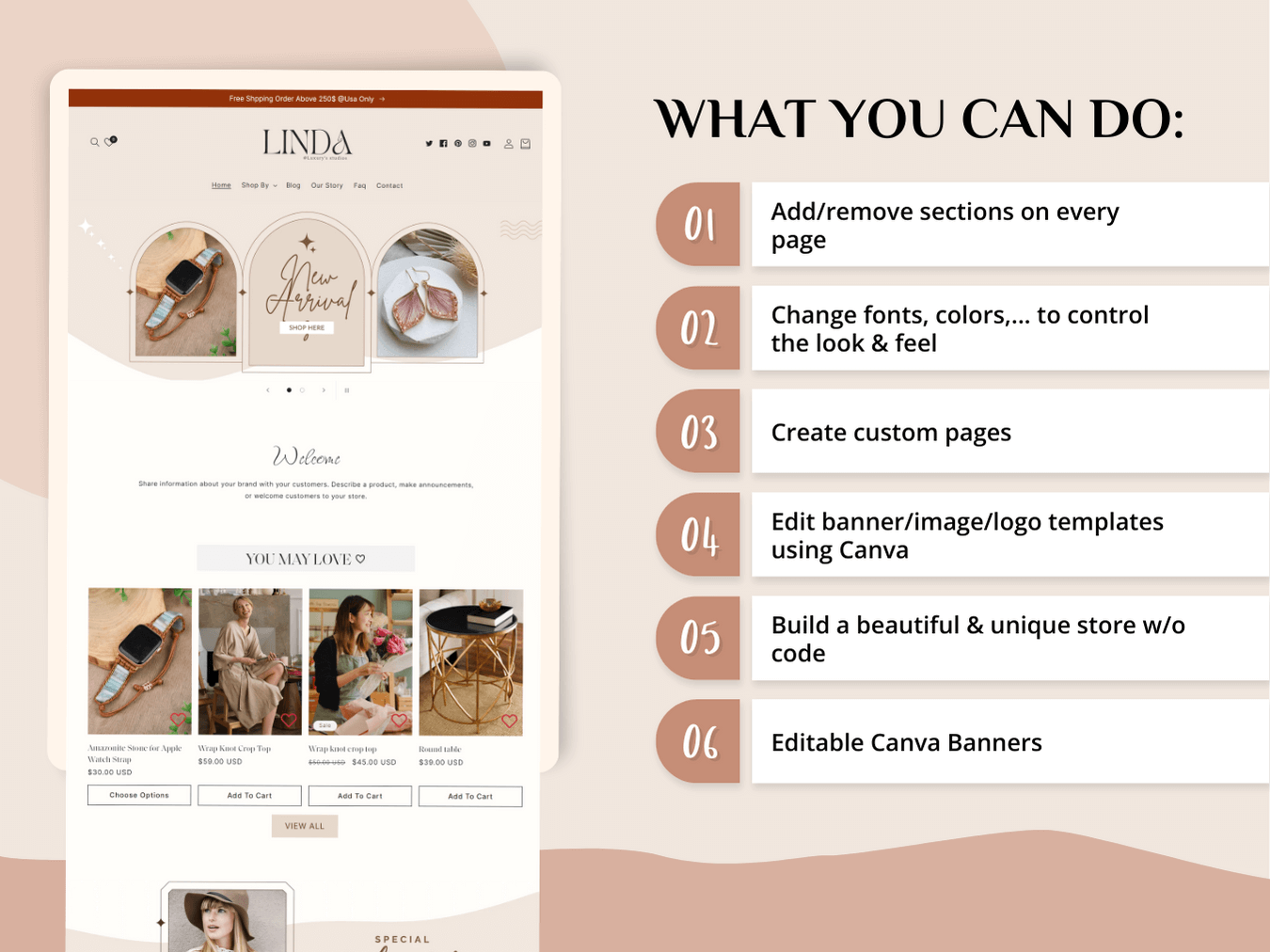 LINDA - Jewelry Online Store | Shopify 2.0 Theme