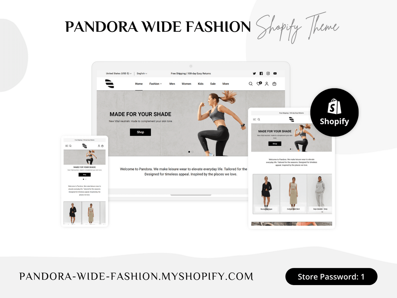 Wide Fashion - Best Shopify Themes For Clothing Store - Shopify 2.0 Theme
