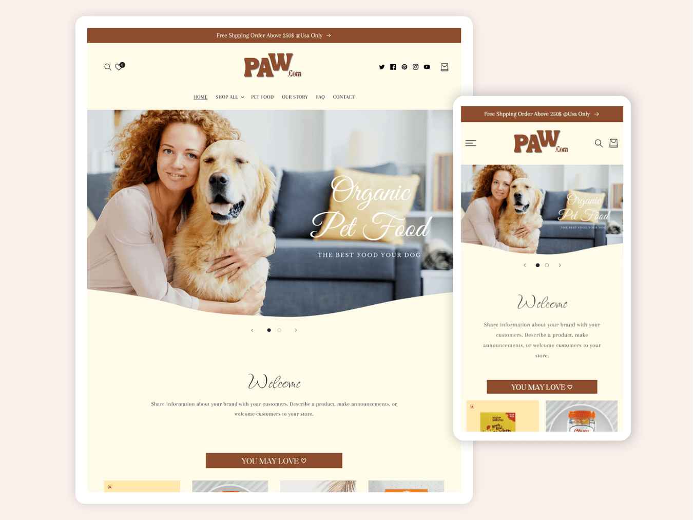 Pets Website Templates