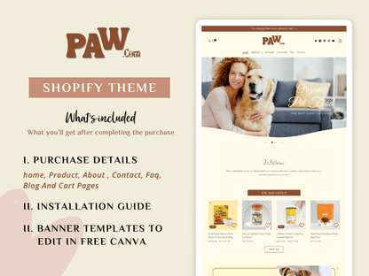 Pet Sitting Website Template