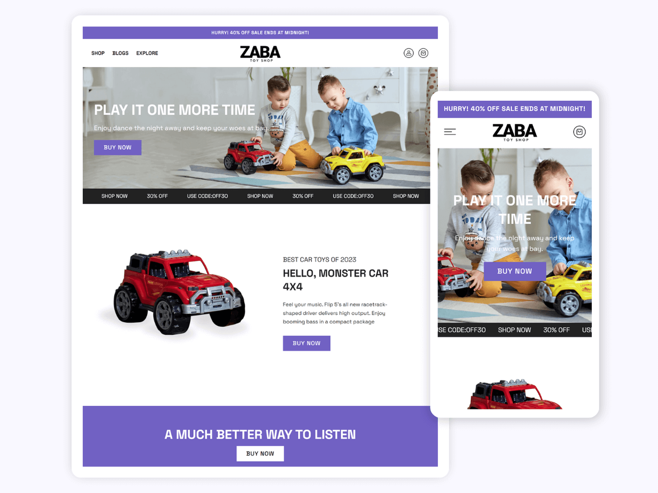 ZABA - Shopify Drop Shipping & Toy Store | Shopify 2.0 Theme
