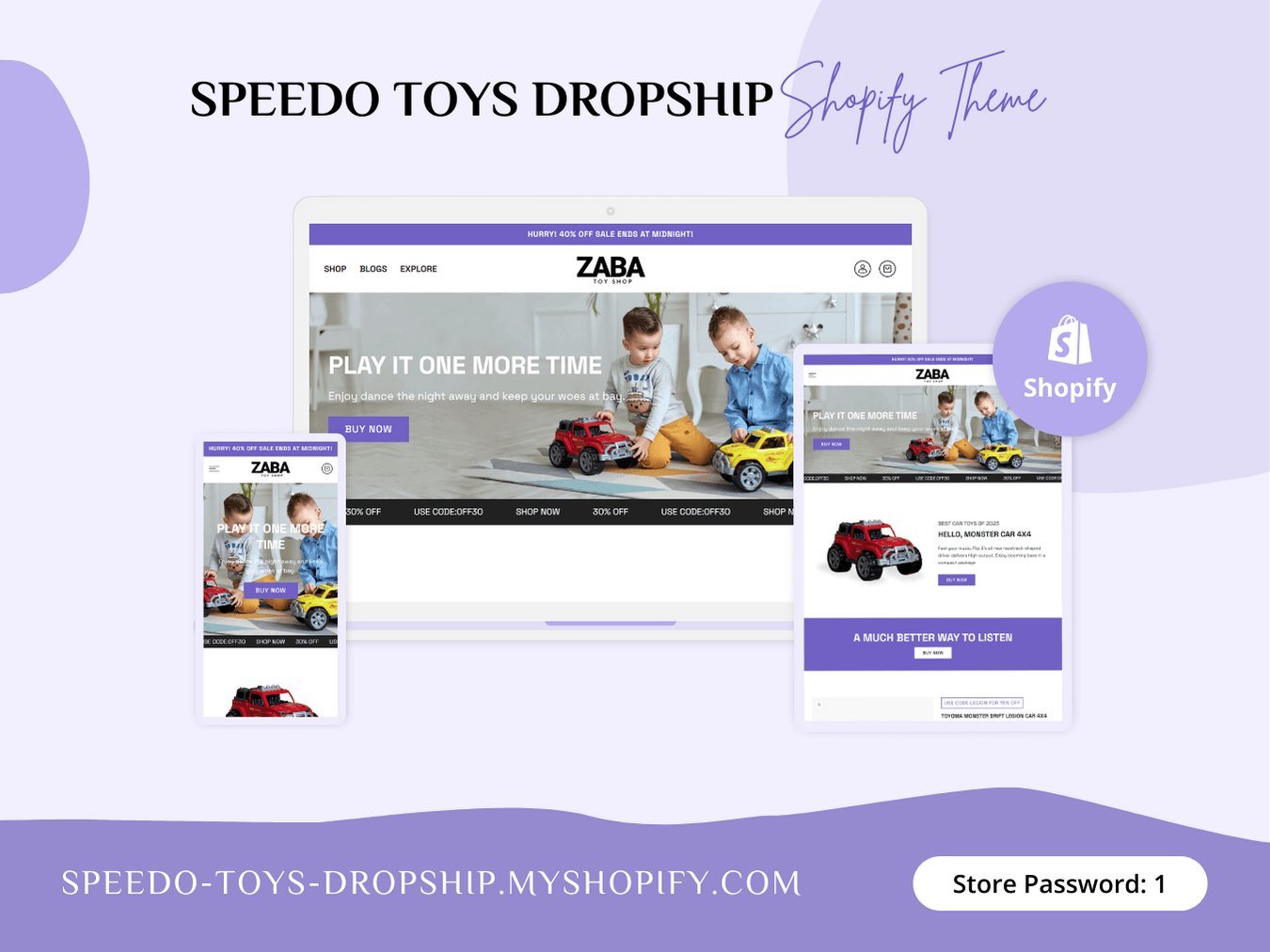 ZABA - Shopify Drop Shipping & Toy Store | Shopify 2.0 Theme