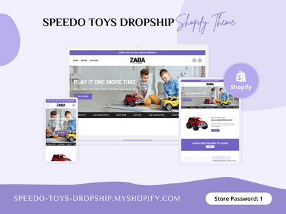 ZABA - Shopify Drop Shipping & Toy Store | Shopify 2.0 Theme