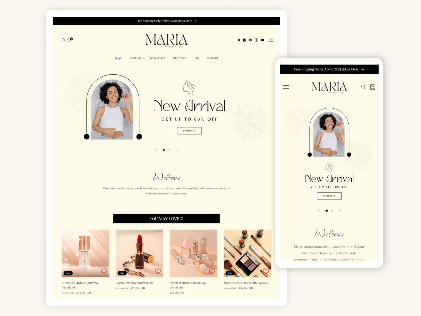 Beautiva - Premium Women Beauty Store | Shopify 2.0 Theme