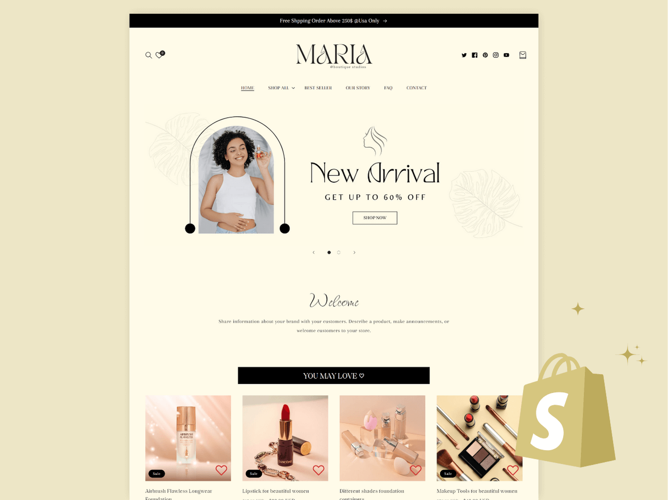 shopify templates beauty