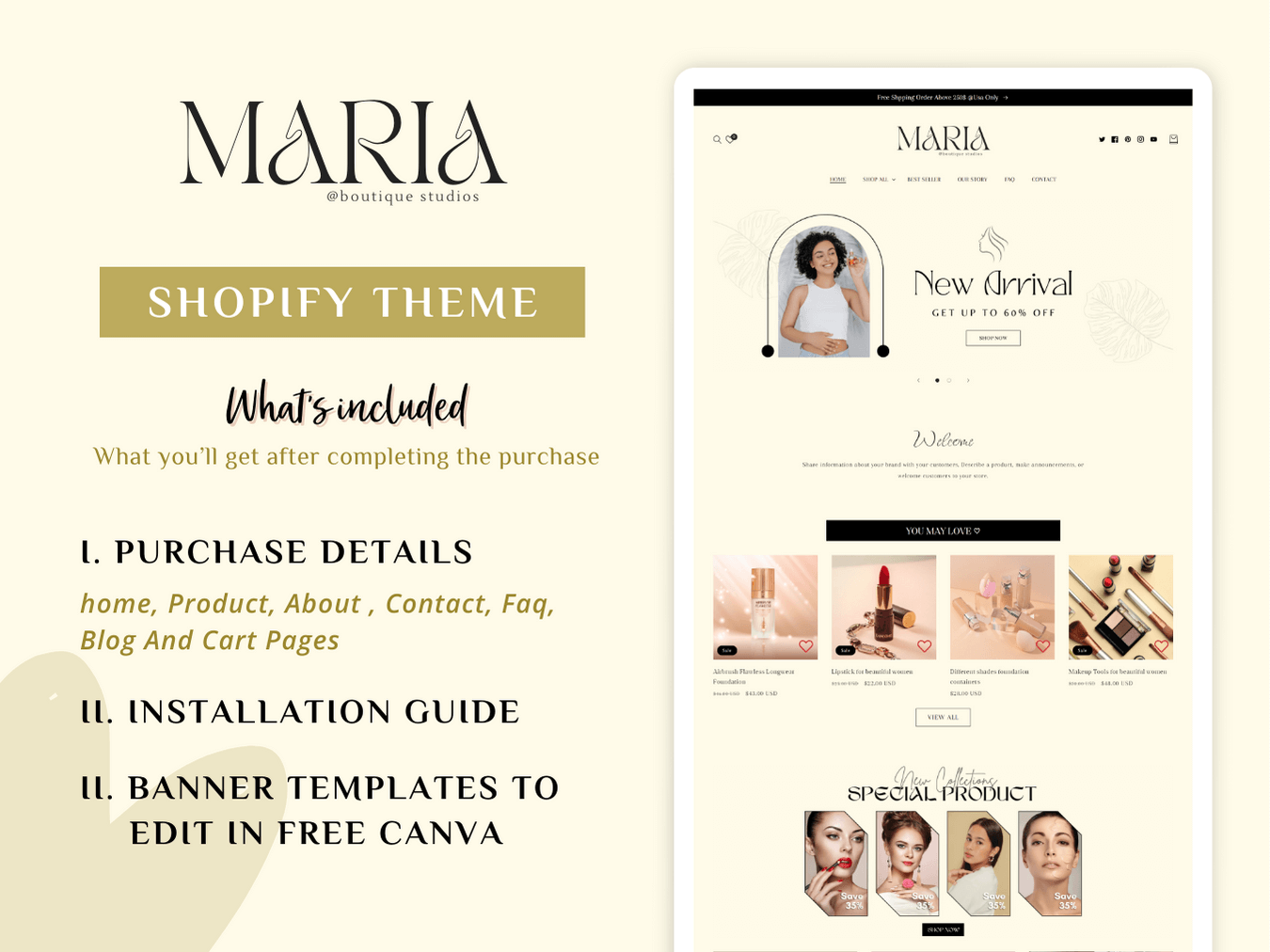 beauty ecommerce website